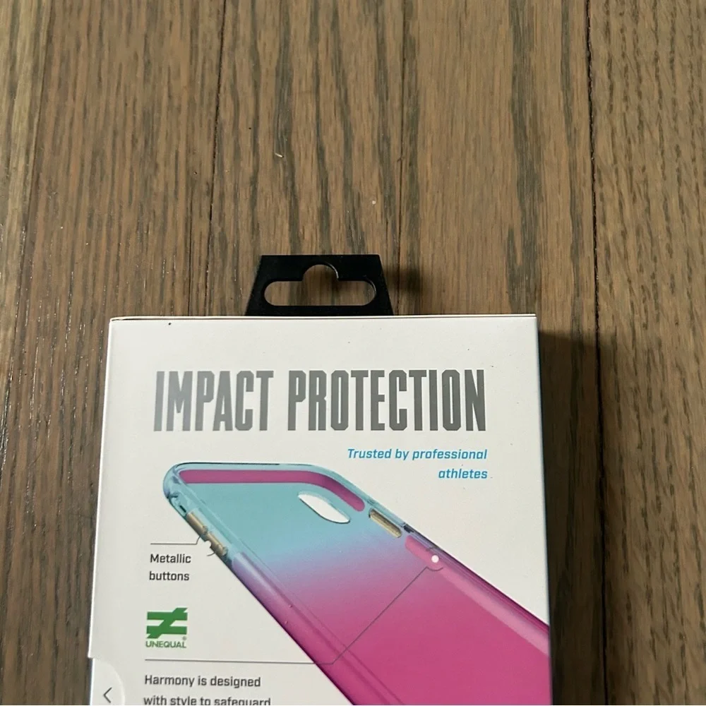 Bodyguardz harmony Ombré Blue Pink metallic buttons case iPhone XS Max - Picture 7 of 9